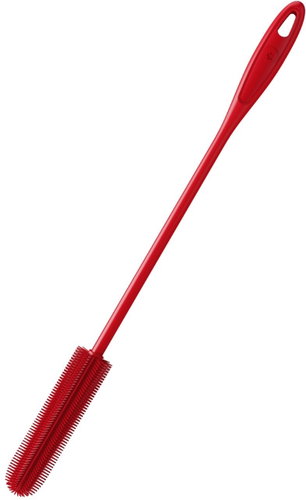 Kochblume Bottle Brush SLIM Red - Brush for Cleaning Feeding Bottles - Main image