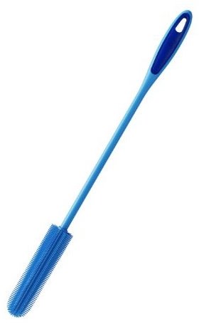 Kochblume BOTTLE BRUSH SLIM blue - Brush for Cleaning Feeding Bottles - Main image