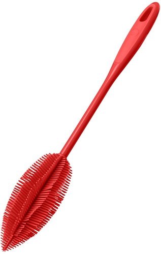 Kochblume UNI Bottle Brush Red - Brush for Cleaning Feeding Bottles - Main image