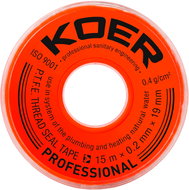 KOER Teflonová těsnící páska, 15 × 19 × 0,2 mm, STP-11 PRO - Sealing Tape