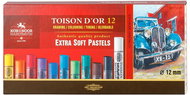 KOH-I-NOOR TOISON D´OR EXTRA SOFT 8552/12 dusty chalks 12 pcs - Soft Pastels
