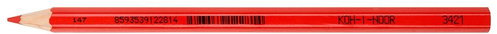 Koh-i-noor Pencil 3421 OK09 thick red - Pencil - Main image