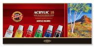 Koh-i-noor Akrylové barvy KOH 10 × 16 ml - 162703 - Akrylové barvy na plátno