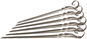 KOLIMAX Set of Barbecue Skewers stainless-steel 30cm, 6 piece - Grill Skewer