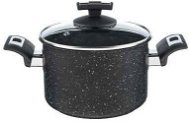 KOLIMAX BLACK GRANITEC Pot with Lid, Diameter of 26cm, Volume of 6.5l - Pot