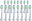 Set of 16 NK05 Spare Heads for Philips Sonicare OPTIMAL WHITE HX6064 Brushes