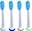 Spare Head NK04 for Philips Sonicare SENSITIVE Brushes HX6054, 4 pcs