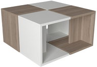 VerdeDesign Dundee konferenční stolek, bílý/dub Cordoba - Konferenční stolek