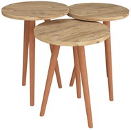 VerdeDesign Geres sada konferenčních stolků, borovice - Konferenční stolek