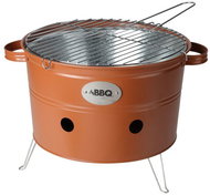 PROGARDEN Gril na dřevěné uhlí přenosný 34 cm oranžový - Gril