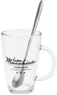 Koopman LATTE MACCHIATO Mug + Spoon (2 + 2 pcs) - Mug