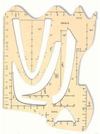 Koh-i-noor 703061 - function graph stencil, smoky - Template