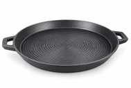 KOOPMAN BBQ cast iron round griddle plate 34cm diameter - Pan