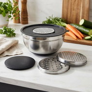 Koopman Set of stainless steel containers + accessories - Grater