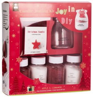 Koopmann International gift set in glass, candle 60×70mm, 100ml glass and 4× granulated wax - Candle Making Kit