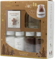 Koopmann International Gift Set with Glass 100ml and Brown Wax Granules 6×7cm - Candle Making Kit
