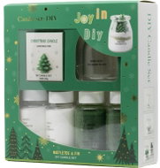 Koopmann International gift set with glass 100ml and green wax granules 6 × 7cm - Candle Making Kit