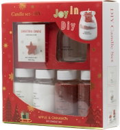 Koopmann International gift set with glass 100ml and red wax granules 6×7cm - Candle Making Kit