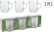 Koopman Coffee Tea set of glasses 240 ml - 3 pcs - Glass