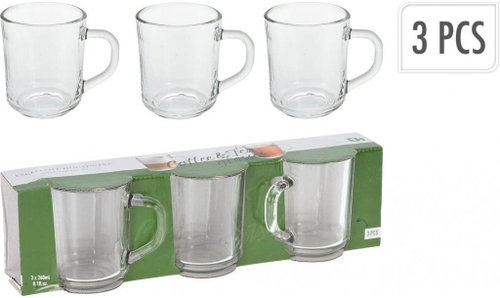 Koopman Coffee Tea set of glasses 240 ml - 3 pcs - Glass - Main image