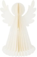 Koopman LED papírový anděl s časovačem 19,5 × 28,5 cm, bílý - Christmas Lights