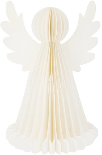 Koopman LED Paper Angel with Timer 19.5 × 28.5 cm, White - Christmas Lights - Main image