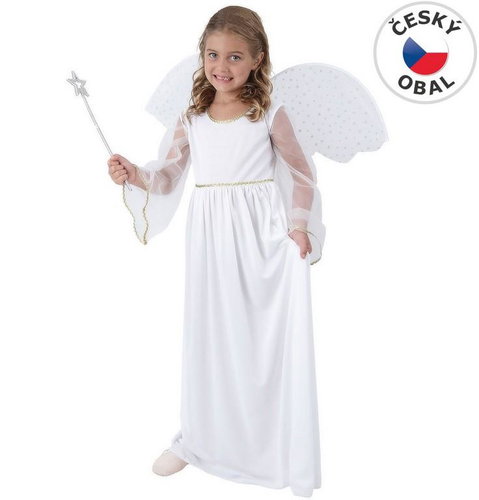 MaDe Carnival Dress - Angel, 110 - 120 cm - Costume - Main image