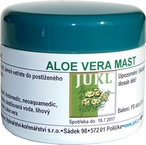 Jukl Aloe Vera Ointment, 50 ml suitable for psoriasis, eczema, cold sores - Ointment - Main image
