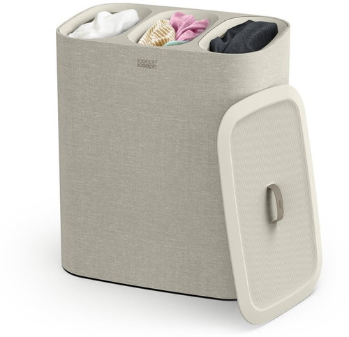 Joseph Joseph Laundry basket Tota Trio 50021, textile/plastic, 90 l, ecru - Laundry Basket - Main image