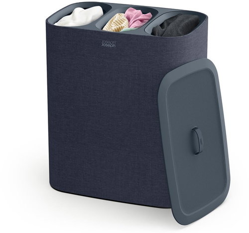 Joseph Joseph Laundry basket Tota Trio 50025, textile/plastic, 90 l, black - Laundry Basket - Main image