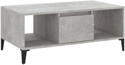 SHUMEE Concrete grey coffee table 90 × 50 × 36,5 cm composite wood - Coffee Table - Main image