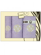 4sleep Dárkové balení ručníků a osušek Artiborda - fialová 55 - Towel Set