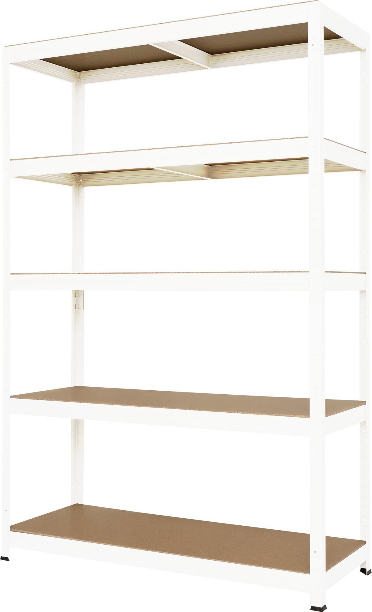 Kovona FUTUR PLUS könyvespolc 1800 x 1200 x 450 mm-es, fehér