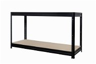 KOVONA Heavy pracovní stůl 87 × 120 × 60 cm, černý - Regál