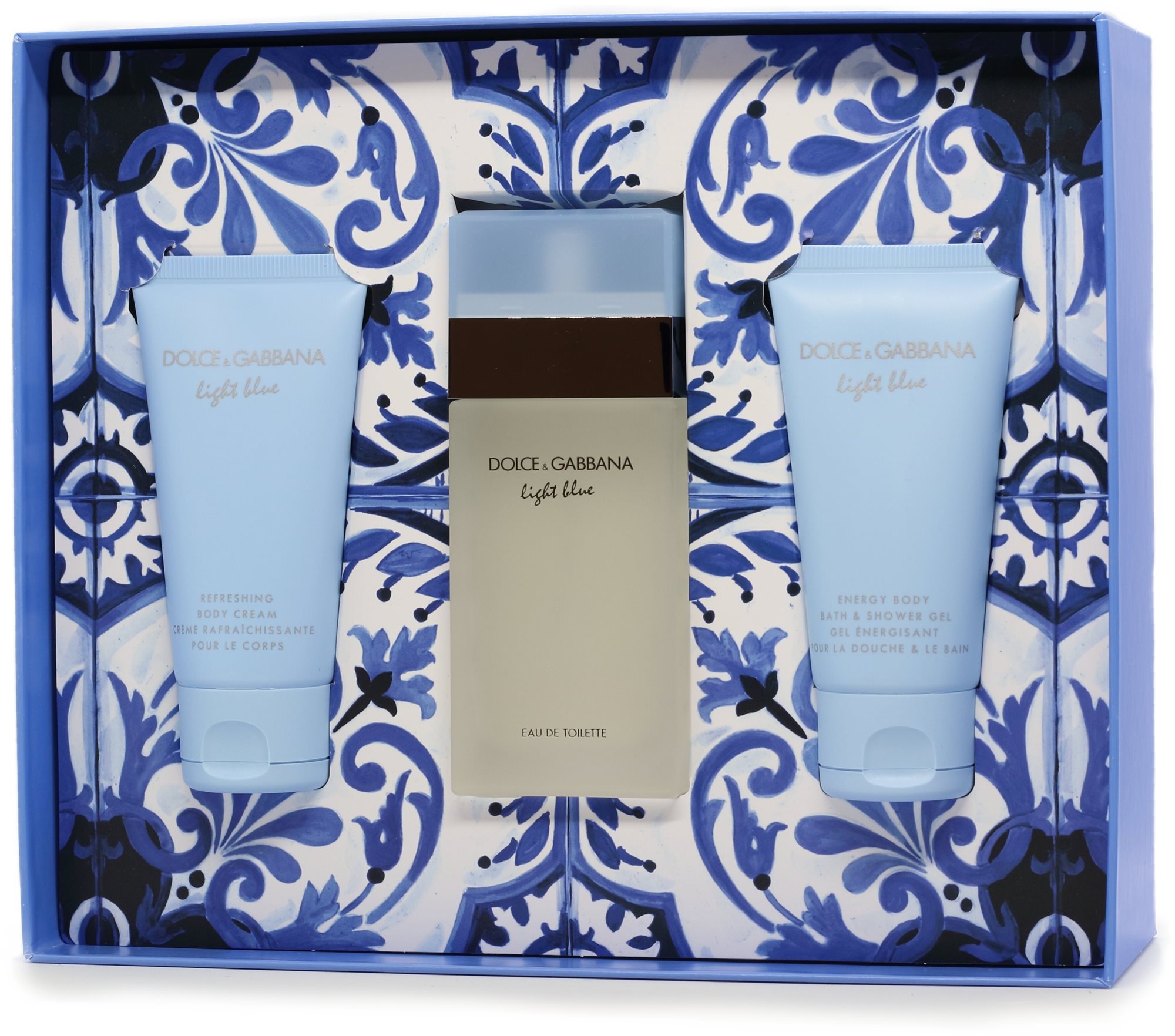 Dolce and gabbana light blue for women gift hot sale set