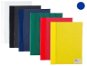 CARDBOARD P+P plastic, with pocket on the front side, A4, blue - packing 5 pcs - Document Folders