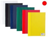 CARDBOARD P+P plastic, with pocket on the front side, A4, red - packing 5 pcs - Document Folders