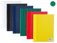 CARDBOARD P+P plastic, with pocket on the front side, A4, green - packing 5 pcs - Document Folders