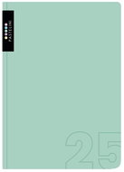 Cardboard P+P A5 weekly Pastelini 2025 green, 14,3 × 20,5 cm - Planner
