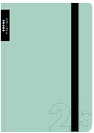 Cardboard P+P A6 weekly Pastelini 2025 green, 9 × 14 cm - Planner