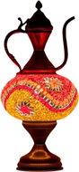 Beauty of the Orient Oriental mosaic table lamp Daliah - Carafe - 16 cm - Table Lamp