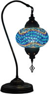 Beauty of the Orient Oriental mosaic table lamp Dalga - Swan - 16 cm - Table Lamp