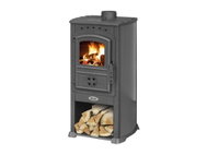 Blist Grill Anthracite, 8 kW, flue 120 mm - Wood Stove