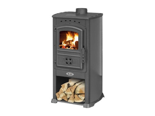 Blist Grill Anthracite, 8 kW, flue 120 mm - Wood Stove - Main image