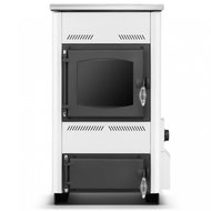 Termomont Boiler, cooker with hob and exchanger TEMY ES, white, 15 kW, flue 120 mm - Wood Stove