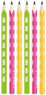 KEYROAD Neon JUMBO Bleistift HB - dreieckig - 6er-Pack - Bleistift