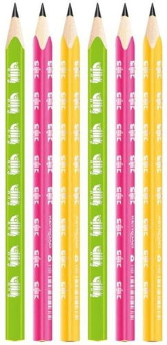 KEYROAD Neon JUMBO HB, trojhranná - balení 6 ks - Tužka - Hlavní obrázek