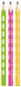 KEYROAD Neon JUMBO HB, trojhranná – balenie 6 ks - Ceruzka