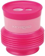 KEYROAD Stretch with Container, Pink - Pencil Sharpener