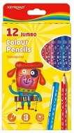 KEYROAD Jumbo dreieckig 12 Farben - Buntstifte